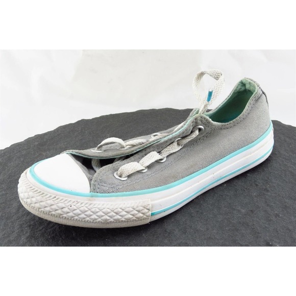 Converse all Star Toddler Girls‎ 13 Medium Gray Low Top Fabric 6488568f - Picture 1 of 8